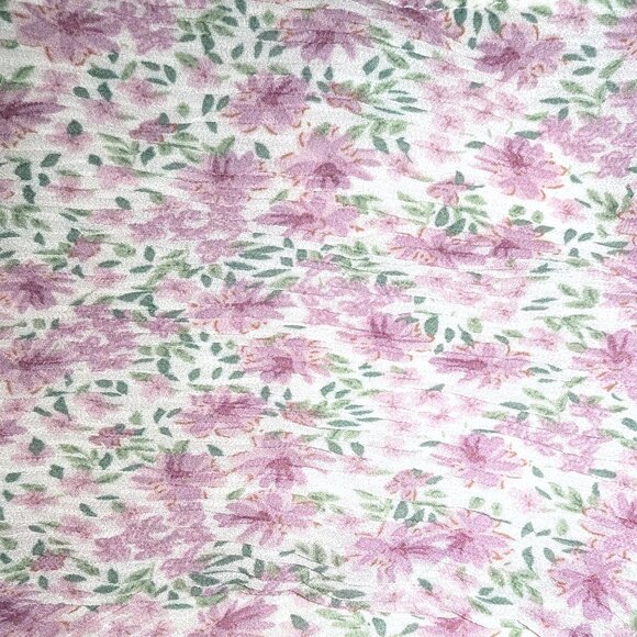 NWT ASTR The Label | Plisse Purple Ditsy Floral Print Cross Front Blouse | Large - Picture 9 of 12